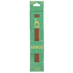 Groves Of Thames Bamb De Kp 15Cmx2.25 - Knitting Pins: Double-Ended: Set Of Five: Bamboo: 15Cm X 2.25mm - Pony - thumbnail 2