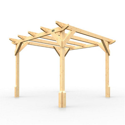 10Ft X 10Ft (2950mm X 2950mm) Horsforth Billings Garden Pergola