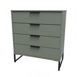 Beijing 4 Drawer Chest Of Drawers In Reed Green (Ready Assembled) - thumbnail 3