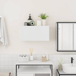 Berkfield Bathroom Wall Cabinet White 60X25X30 Cm Engineered Wood - thumbnail 3