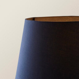 Valuelights Camden Black Tripod Floor Lamp With Navy Tapered Shade - thumbnail 4