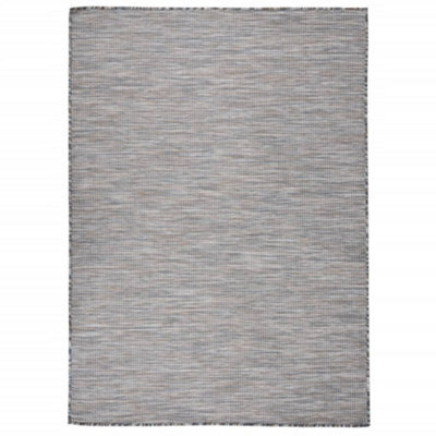 Berkfield Outdoor Flatweave Rug 200X280 Cm Brown And Black