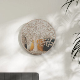 Berkfield Mirror Sand 60X2.5 Cm Iron Round For Indoor Use - thumbnail 1