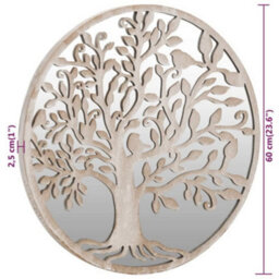 Berkfield Mirror Sand 60X2.5 Cm Iron Round For Indoor Use - thumbnail 6