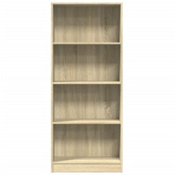 Berkfield Bookcase Sonoma Oak 60X24X143 Cm Engineered Wood - thumbnail 4