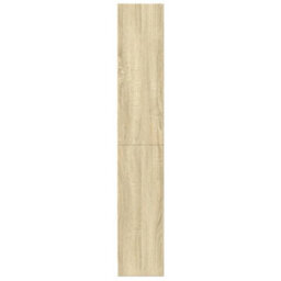 Berkfield Bookcase Sonoma Oak 60X24X143 Cm Engineered Wood - thumbnail 5