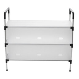 Living And Home 3 Tiers Plastic Shoe Rack Organizer Stackable Space Saving Shoe Shelf W 660 X D 290 X H 600 mm - thumbnail 3
