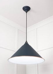 From the Anvil White Gloss Hockley Pendant In Soot - thumbnail 4