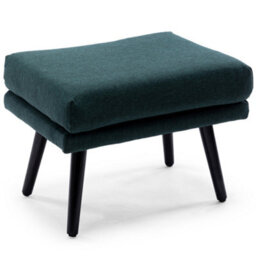 More4Homes Winslow Wing Back Occasional Bedroom Living Room Button Back Linen Fabric Accent Chair Armchair (Green W Footstool) - thumbnail 4
