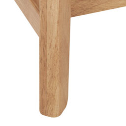 Wyld And Coco Casacraft Side Table 50 X 50 Cm, Light Brown Mdf Top With Rubberwood Legs - thumbnail 5