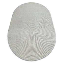 RugsX Flux Oval 461.67.ae503 Wool Carpet Osta - Geometric, Structural, Loft Blue Grey 160X230 Cm - thumbnail 4