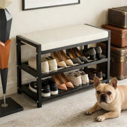 60X25X43Cm Shoe Bench Stool Shoe Cabinet Storage Rack Cabinet Bench Rack Organiser Rack