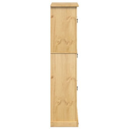 Vidaxl Shoe Cabinet Corona 99X32X138 Cm Solid Wood Pine - thumbnail 5