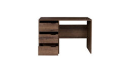 Arte Denver 01 Computer Desk In Oak Monastery & Black - Sleek W1200mm X H770mm X D600mm Workspace