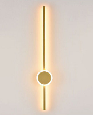 15W Modern Large Size Bedside Fancy Wall Light Scone Gold 11X60Cm - image 1