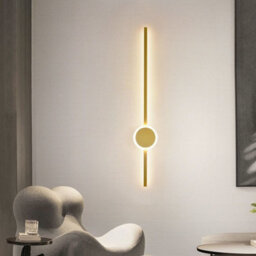 15W Modern Large Size Bedside Fancy Wall Light Scone Gold 11X60Cm - thumbnail 5