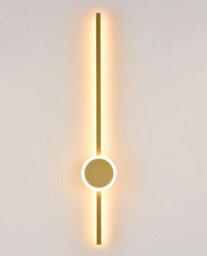 15W Modern Large Size Bedside Fancy Wall Light Scone Gold 11X60Cm - thumbnail 1