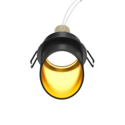 Luminosa Lighting Luminosa Maytoni Lipari Recessed Downlight Black, Gold Gu10 - thumbnail 2