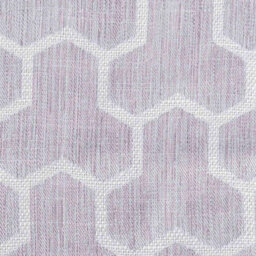 "Homescapes Lilac Geometric Jacquard Blackout Eyelet Curtain Pair, 90 X 72""" - thumbnail 4