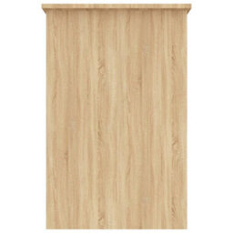 Berkfield Desk Sonoma Oak 100X50X76 Cm Engineered Wood - thumbnail 5