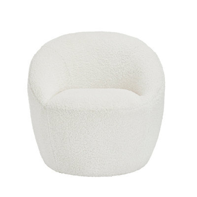 LPD Cocoon Boucle Occasional Chair - Cozy Elegance With Soft, Curved Design - image 1
