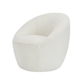 LPD Cocoon Boucle Occasional Chair - Cozy Elegance With Soft, Curved Design - thumbnail 4