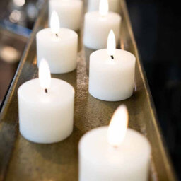 Luxe  Collection  Set  Of  6  Natural  Glow  Led  Tealight  Candles - thumbnail 6