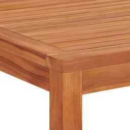 Berkfield 4 Piece Garden Dining Set Solid Wood Teak - thumbnail 9
