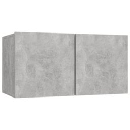 Berkfield 6 Piece Tv Cabinet Set Concrete Grey Engineered Wood - thumbnail 4