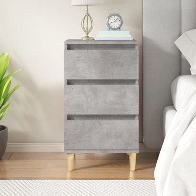 Berkfield Bedside Cabinet Concrete Grey 40X35X70 Cm Engineered Wood - image 1