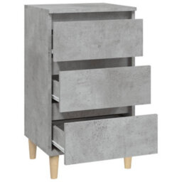 Berkfield Bedside Cabinet Concrete Grey 40X35X70 Cm Engineered Wood - thumbnail 7