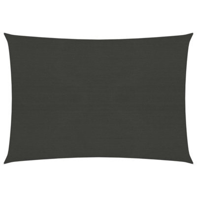 Berkfield Sunshade Sail 160 G/m2 Anthracite 5X6 M Hdpe - image 1
