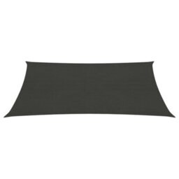Berkfield Sunshade Sail 160 G/m2 Anthracite 5X6 M Hdpe - thumbnail 2