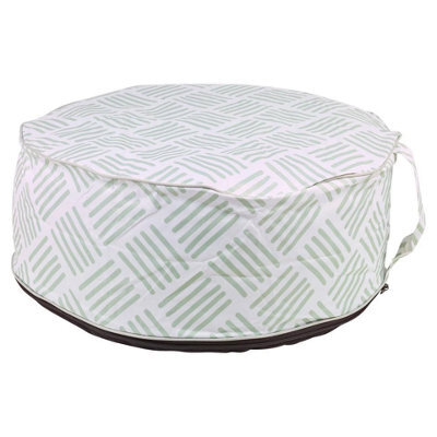 Urbn-Living Urbnliving Inflatable Pouf Footstool Portable Cushion Stool Outdoor Garden Patio 25Cmx55Cm