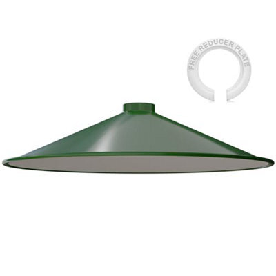 40Cm Green Disc Shape Lampshade Modern Home Decor Table Lamp And Floor Lamp Light Shade - image 1