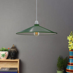 40Cm Green Disc Shape Lampshade Modern Home Decor Table Lamp And Floor Lamp Light Shade - thumbnail 4