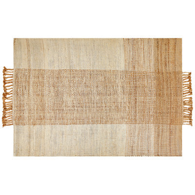 Beliani Rug Hamzalar Beige 160 X 230 Cm Jute - image 1