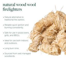 Carbeth Plants 200 X Natural Firelighters - Eco Friendly Wood Wool Fire Starters Easy Light Odourless For Burners, Fire Pits, Fireplaces & Bbq's - thumbnail 6