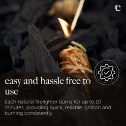 Carbeth Plants 200 X Natural Firelighters - Eco Friendly Wood Wool Fire Starters Easy Light Odourless For Burners, Fire Pits, Fireplaces & Bbq's - thumbnail 3