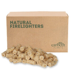 Carbeth Plants 200 X Natural Firelighters - Eco Friendly Wood Wool Fire Starters Easy Light Odourless For Burners, Fire Pits, Fireplaces & Bbq's