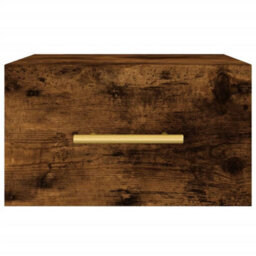 Berkfield Durable Wall-Mounted Bedside Cabinet Smoked Oak 35X35X20 Cm - thumbnail 5