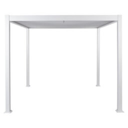 Beliani Gazebo Fornoli Metal 296 Cm 296 Cm White