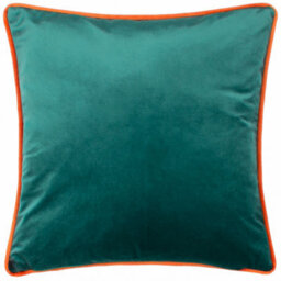Kate Merritt Lion Illustrated Velvet Piped Polyester Filled Cushion - thumbnail 2