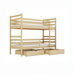 Kids Bunk Bed Modern Design Durable Construction Perfect For A Childs Room Easy To Assemble Comfortable And Safe Grey - thumbnail 3
