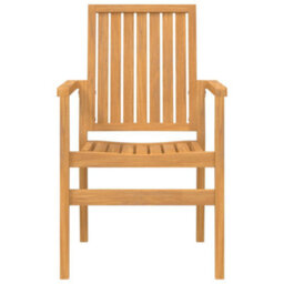 Berkfield 5 Piece Garden Dining Set Solid Wood Teak - thumbnail 5