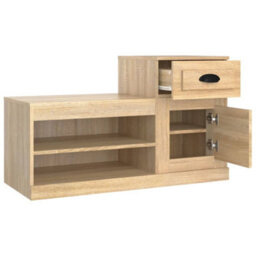 Berkfield Shoe Cabinet Sonoma Oak 100X42X60 Cm Engineered Wood - thumbnail 8