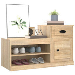 Berkfield Shoe Cabinet Sonoma Oak 100X42X60 Cm Engineered Wood - thumbnail 4