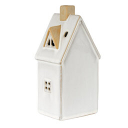 Alora Ceramic Large Townhouse With Led Light Illuminated Village Piece - thumbnail 3
