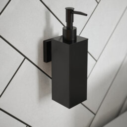 Rothley Matt Black Square Soap Dispenser - thumbnail 2