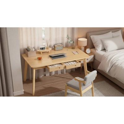 Computer Desk With Drawers Table Home Office Desk Furniture Workstation 120 Cm - image 1